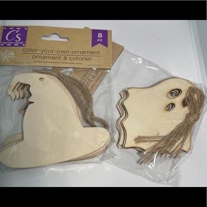 Unfinished ghost and witches hats. 8 in each